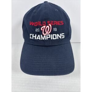 Fan Favorite MLB Washington Nationals 2019 World Series Champions Hat Cap Navy